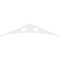 Ekena Millwork Pitch Winston Architectural Grade PVC Gable Pediment, 60"W x 12 1/2"H x 1"P (5/12) GPP060X013X100WIN - alternate 4